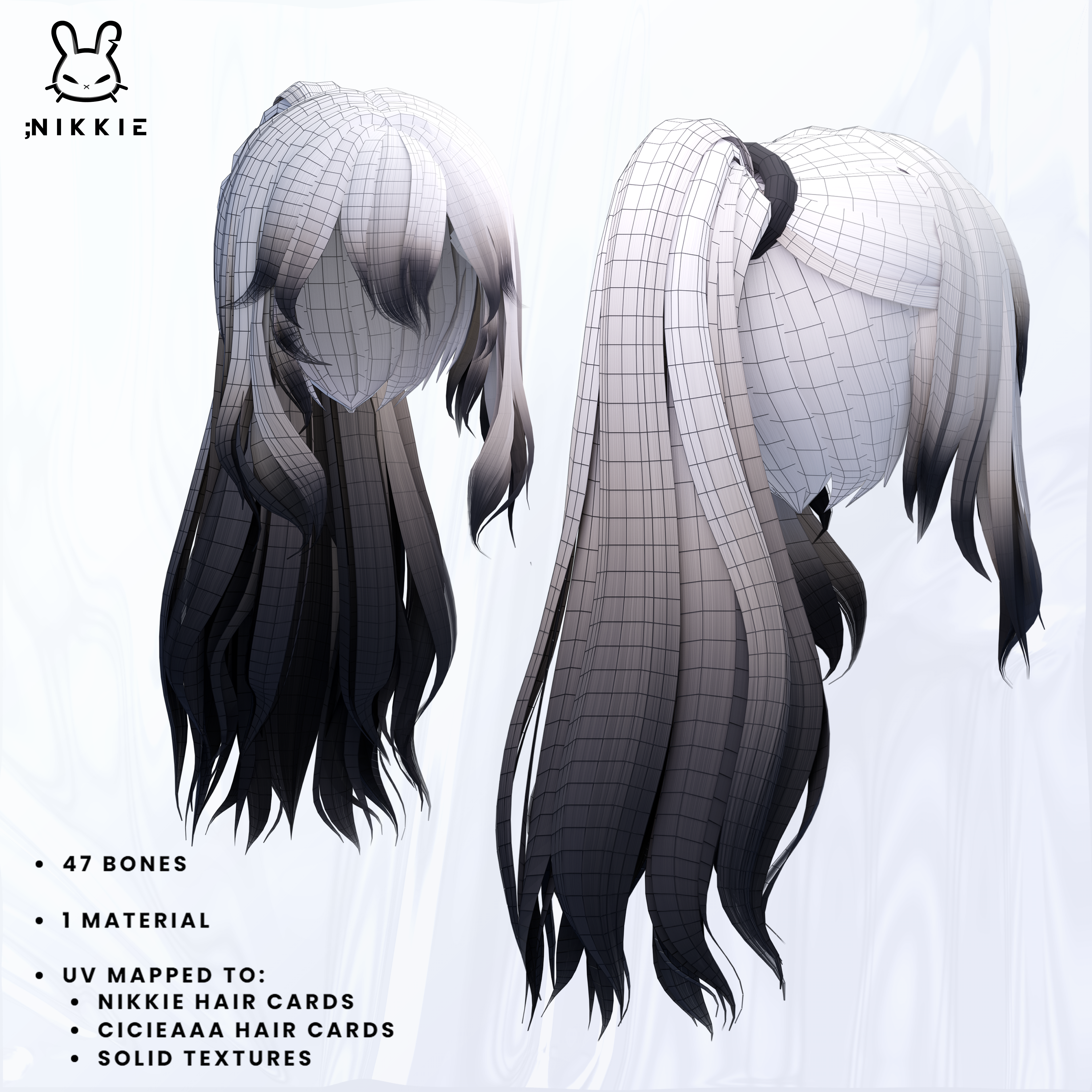 anime hair drawing ponytail
